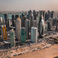 Qatar West Bay Sunset Canvas