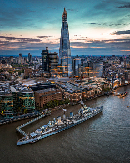Lienzo de acorazado de Londres