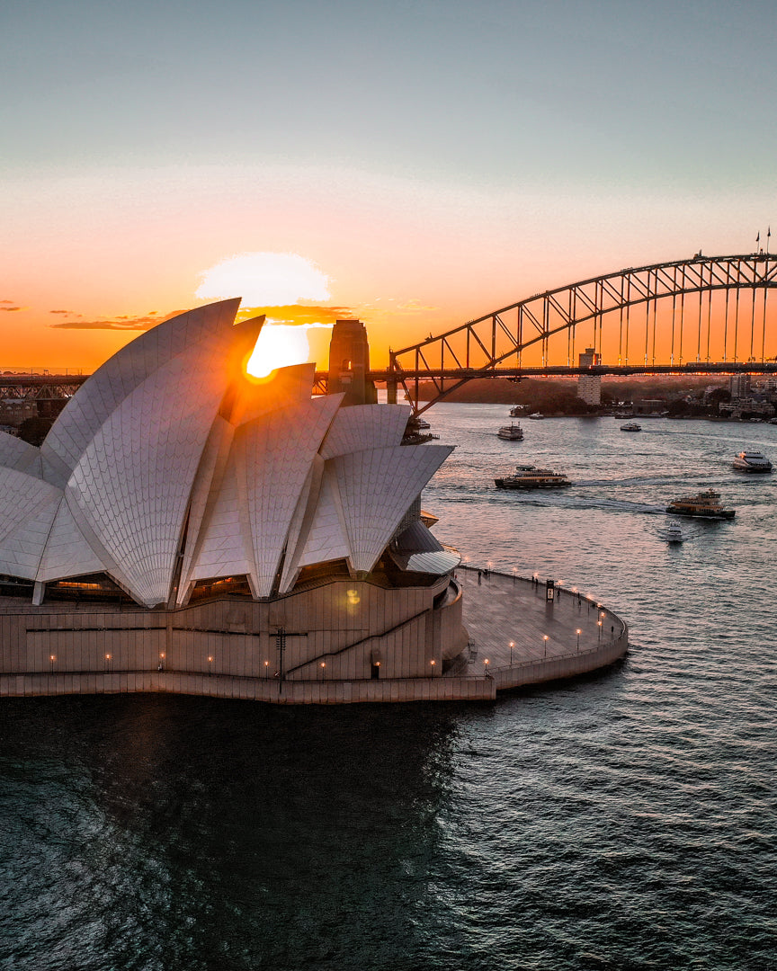 Tableau coucher de soleil de Sydney