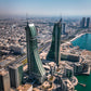 Torres del puerto de Bahrein Póster