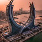 Qatar Katara Towers III Canvas