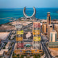Tours jumelles de la marina du Qatar Poster