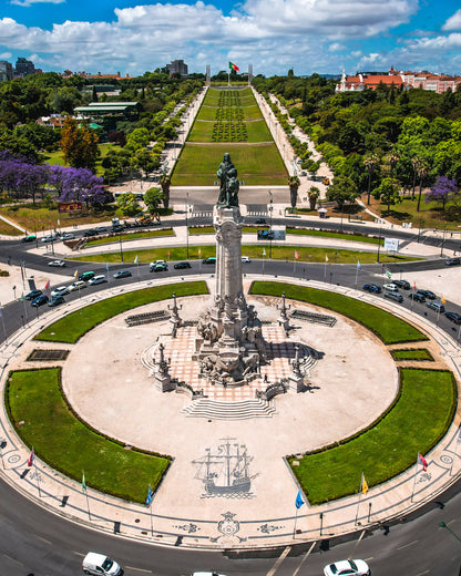 Lisbon Praça do Marquês de Pombal Canvas