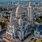 Paris La Basílica del Sagrado Corazón de París Lienzo