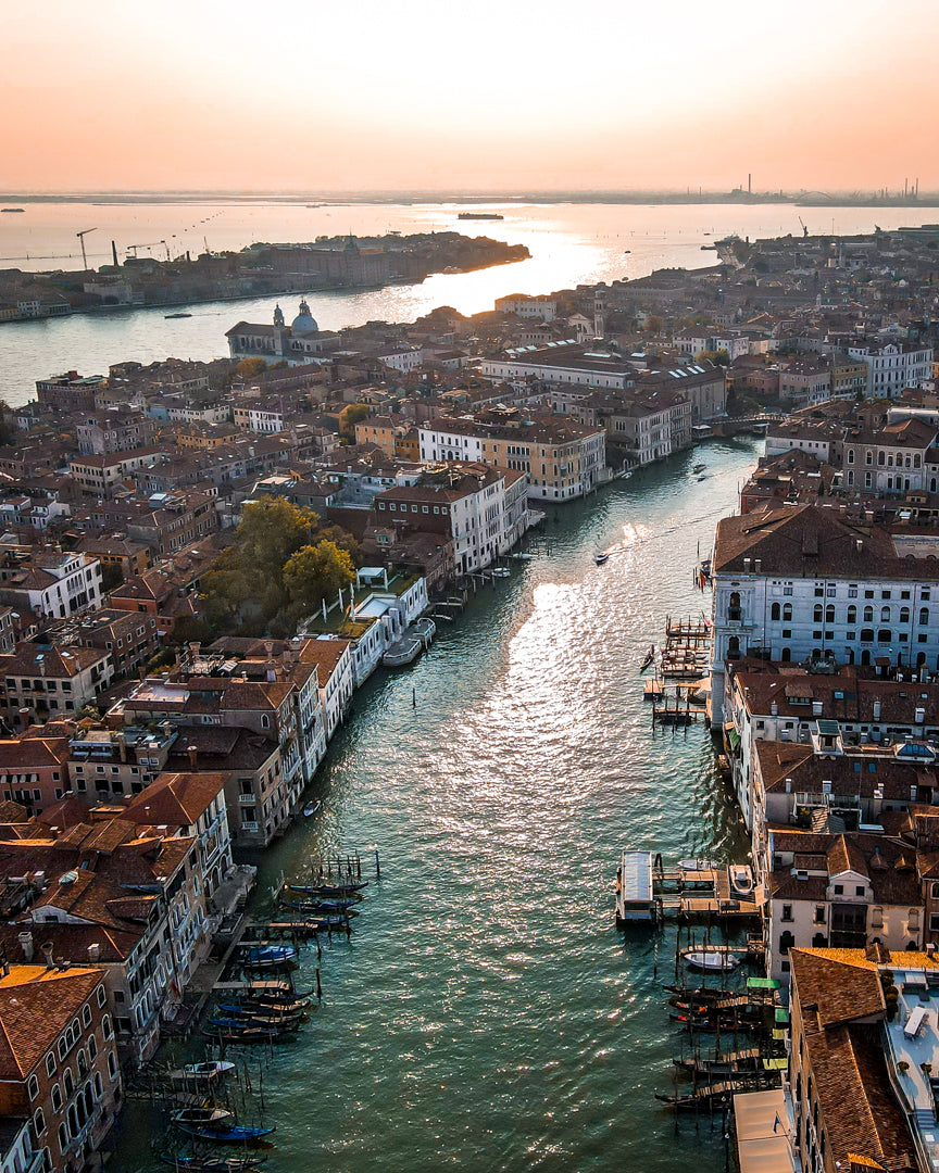Puesta de sol de Venecia Póster