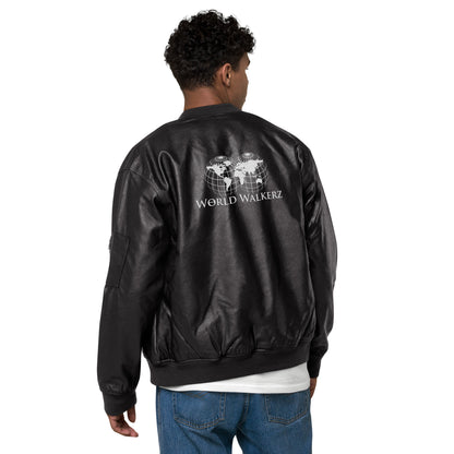 World Walkerz Leather Bomber Jacket