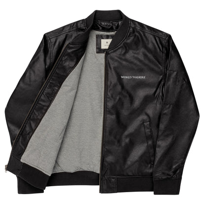 World Walkerz Leather Bomber Jacket