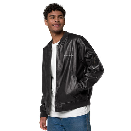 World Walkerz Leather Bomber Jacket
