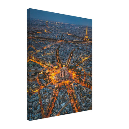 Paris Arc de Triomphe Lights Canvas