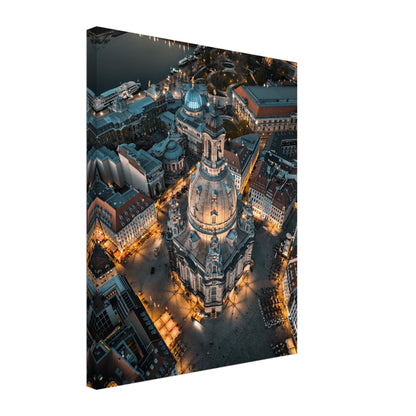 Dresden Frauenkirche Night Canvas