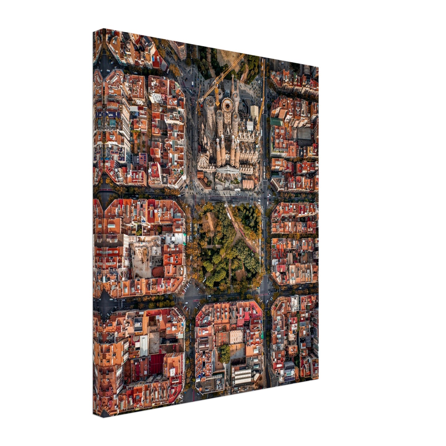 Tableau Barcelone La Sagrada Familia Birdview