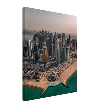 Toile Qatar West Bay Sunset II