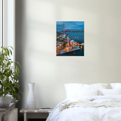 Istanbul Ortaköy Mosque Night Poster