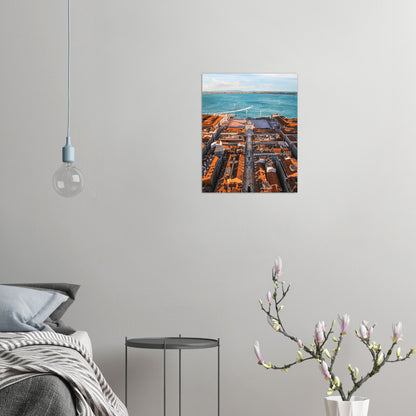 Lisboa Rua Augusta Póster