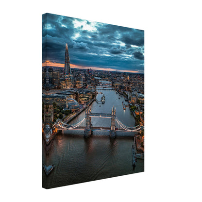 Lienzo Crepúsculo del Puente de la Torre de Londres