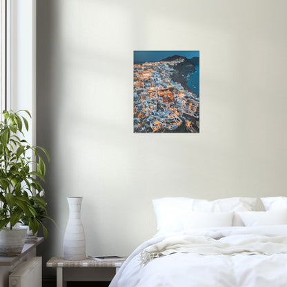 Greece, Santorini, Oia Night Poster