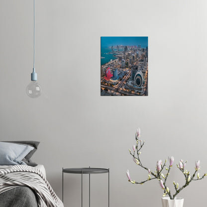 Qatar, toile de nuit de Lusail