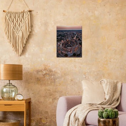 Lienzo Roma Coliseo Crepúsculo