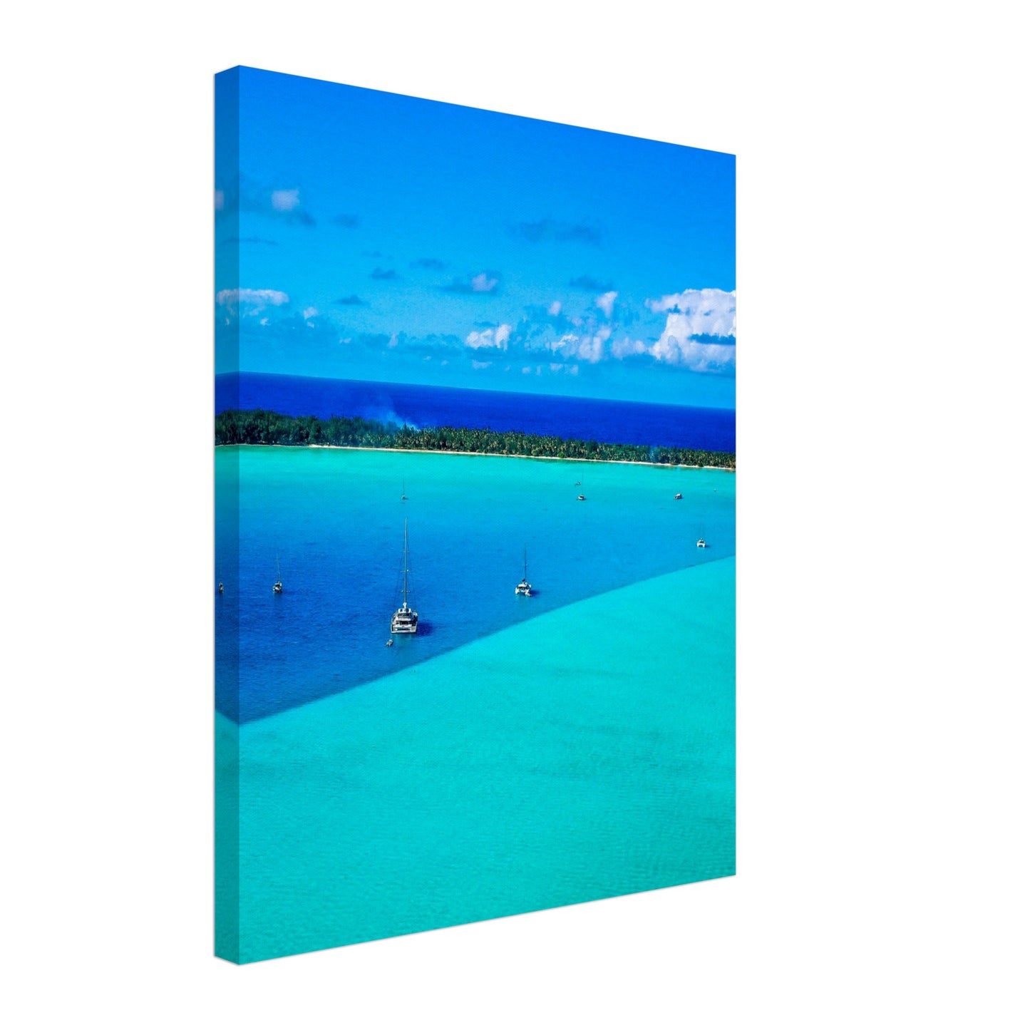 Toile Bleu Bora Bora