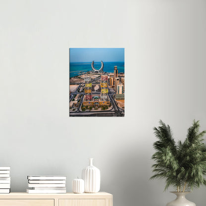 Qatar Marina Twin Towers Canvas