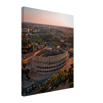Lienzo Roma Coliseo Atardecer