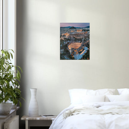 Greece, Acropolis of Athens Night Poster