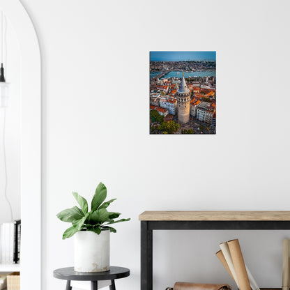 Istanbul Galata Tower Canvas