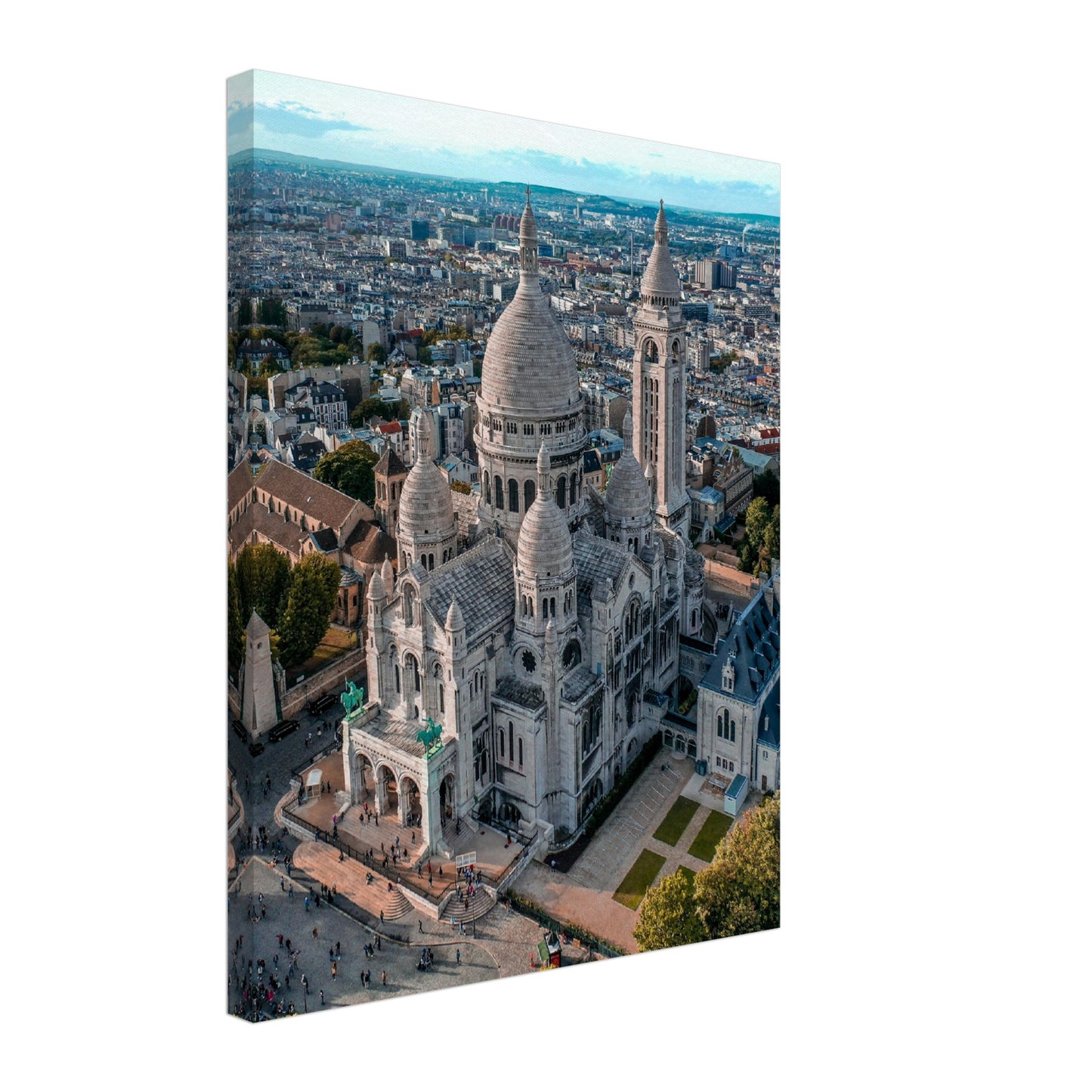 Paris La Basílica del Sagrado Corazón de París Lienzo