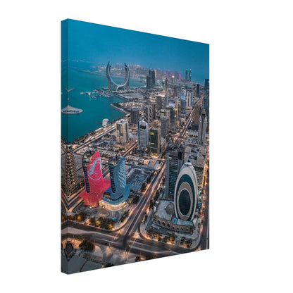 Qatar, toile de nuit de Lusail