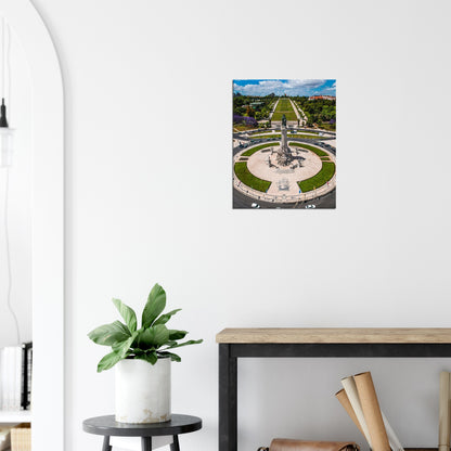 Lisbon Praça do Marquês de Pombal Canvas