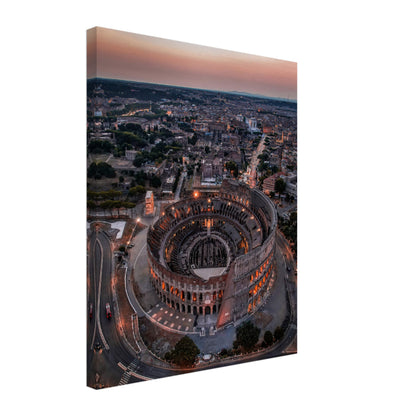 Lienzo Roma Coliseo Crepúsculo