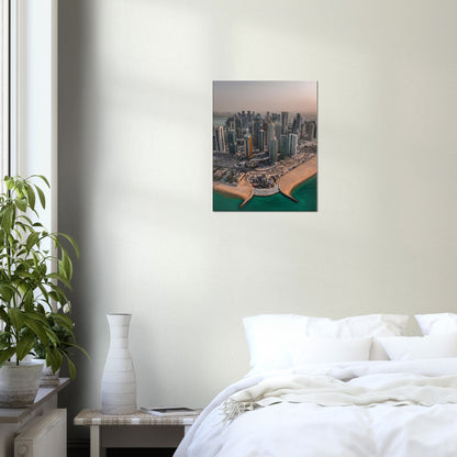 Toile Qatar West Bay Sunset II