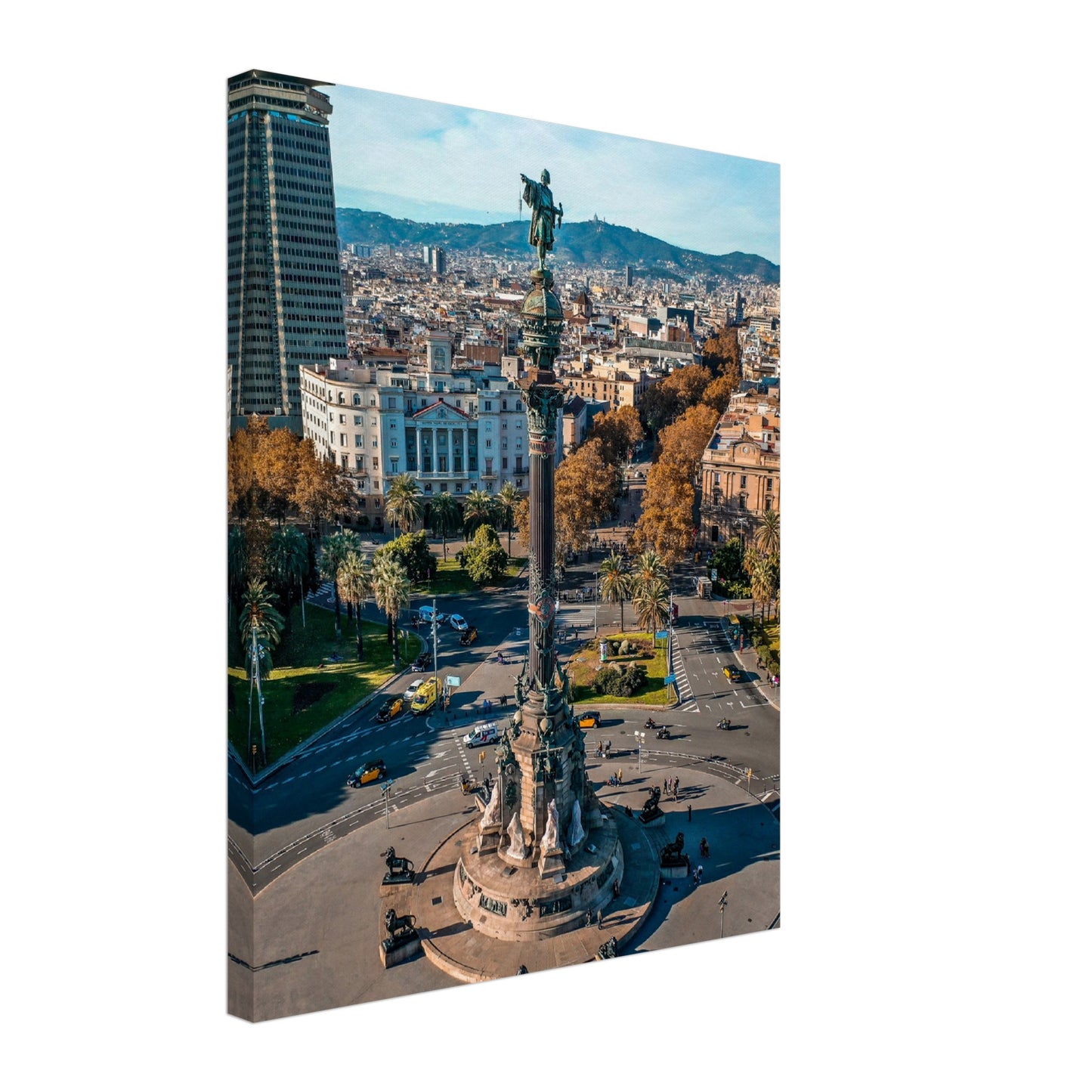 Barcelona Columbus Monument Canvas