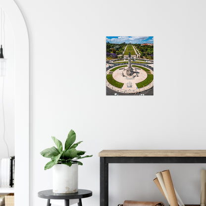 Lisbon Praça do Marquês de Pombal Poster